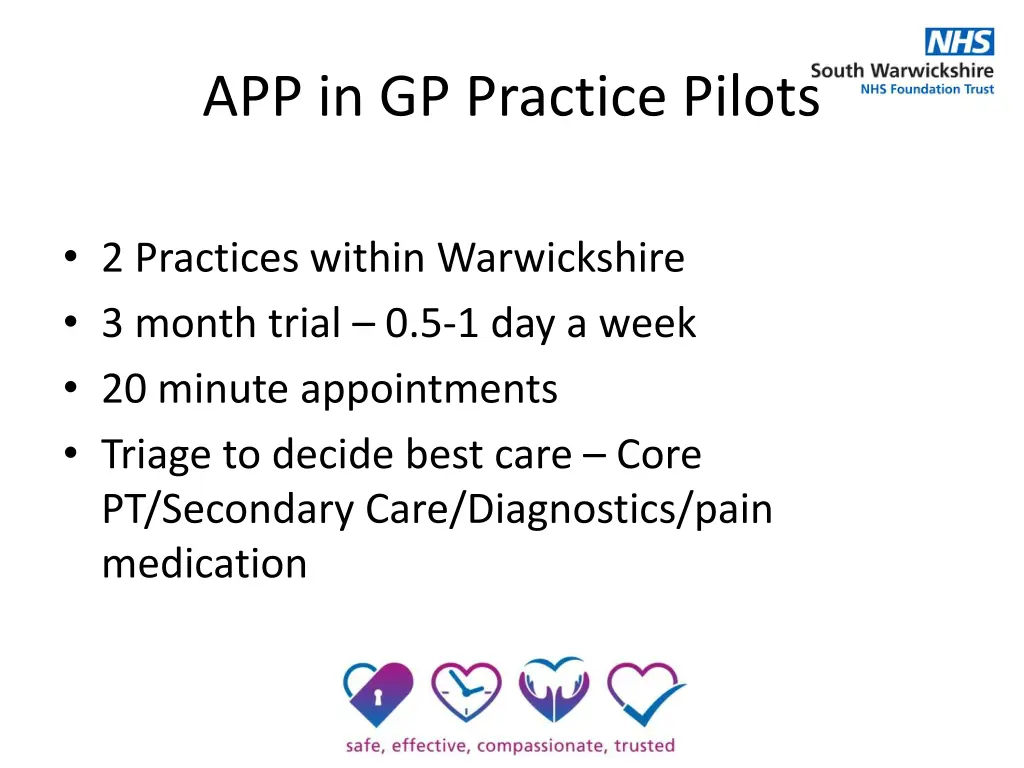 app in gp practice pilots
