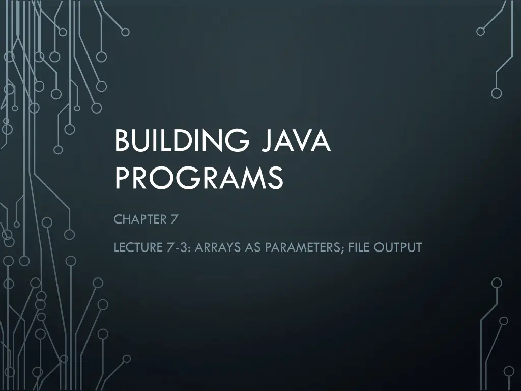 building java programs
