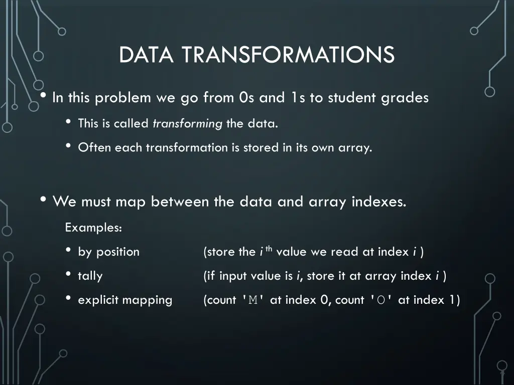 data transformations