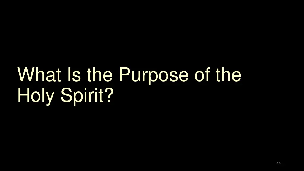 what is the purpose of the holy spirit
