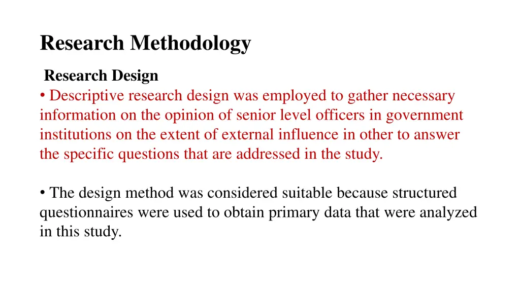 research methodology