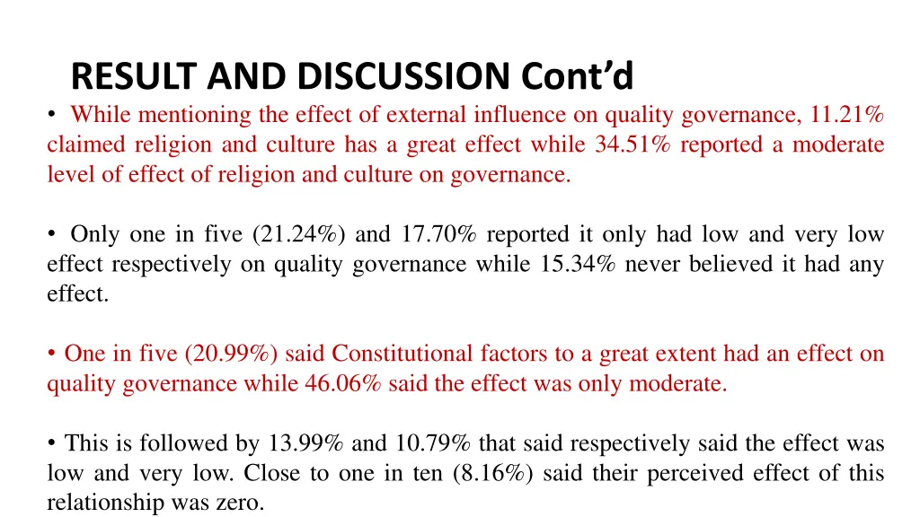 result and discussion cont d while mentioning