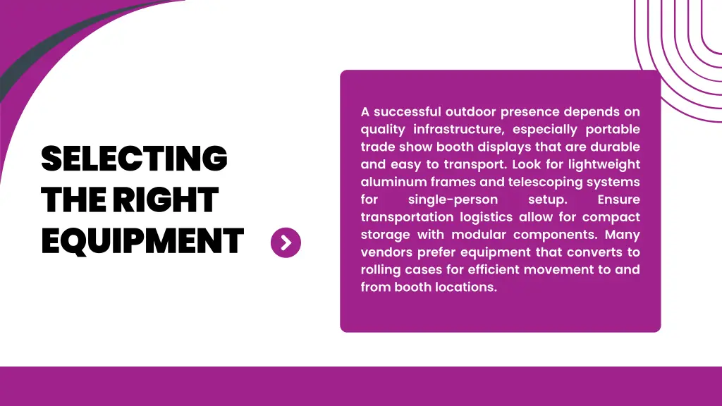 a successful outdoor presence depends on quality