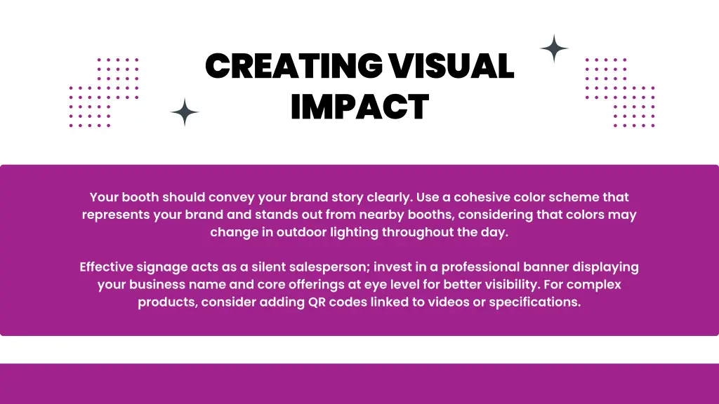 creating visual impact