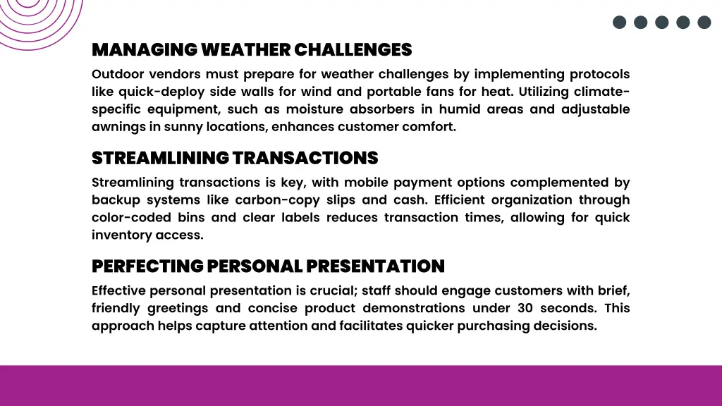 managing weather challenges outdoor vendors must