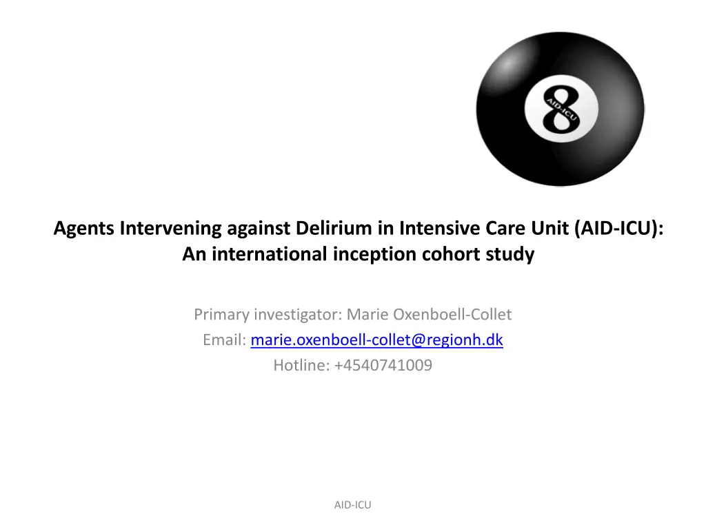 agents intervening against delirium in intensive