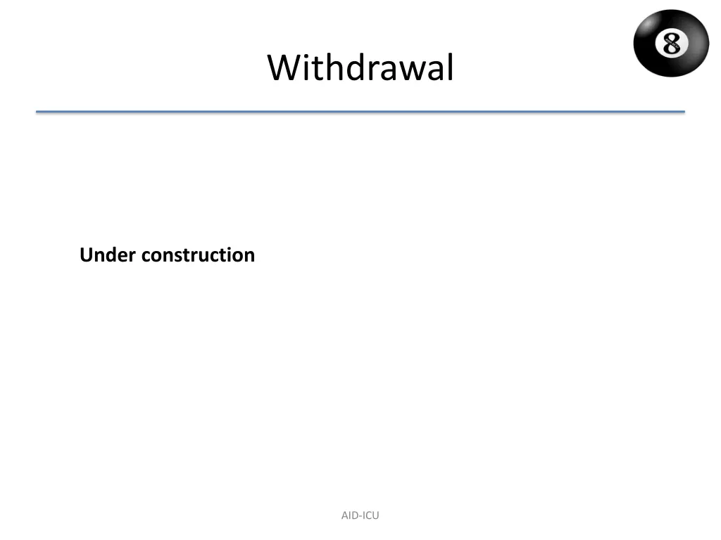 withdrawal