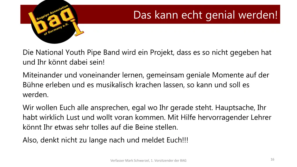 das kann echt genial werden