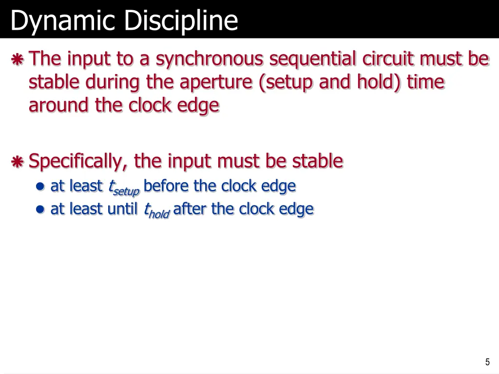 dynamic discipline