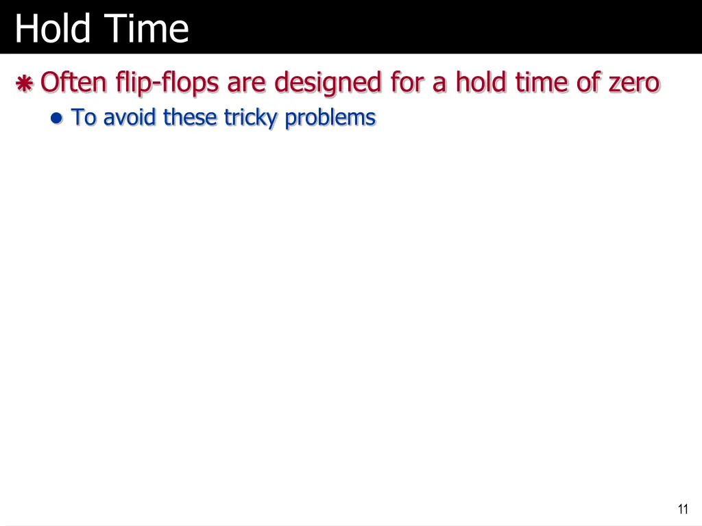 hold time