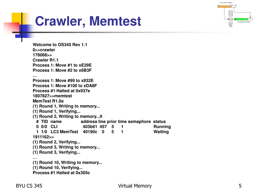 crawler memtest