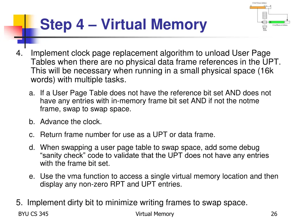 step 4 virtual memory