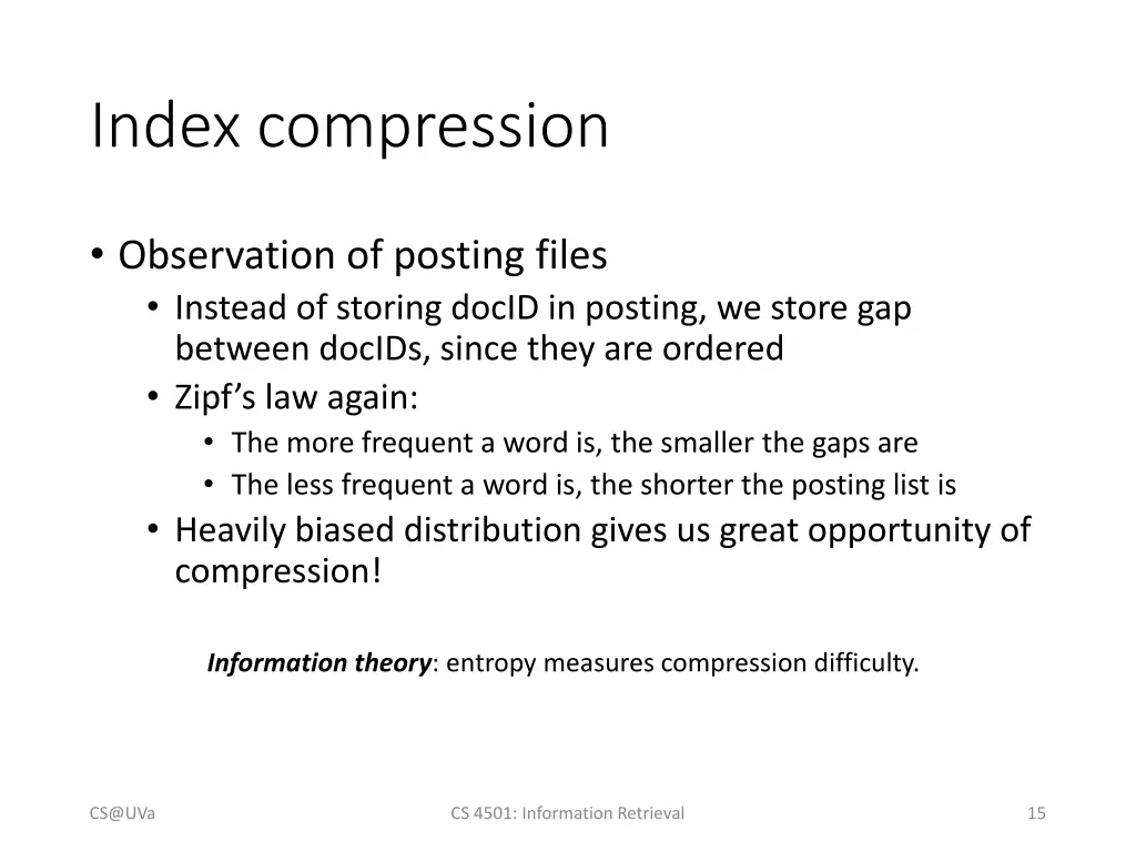 index compression