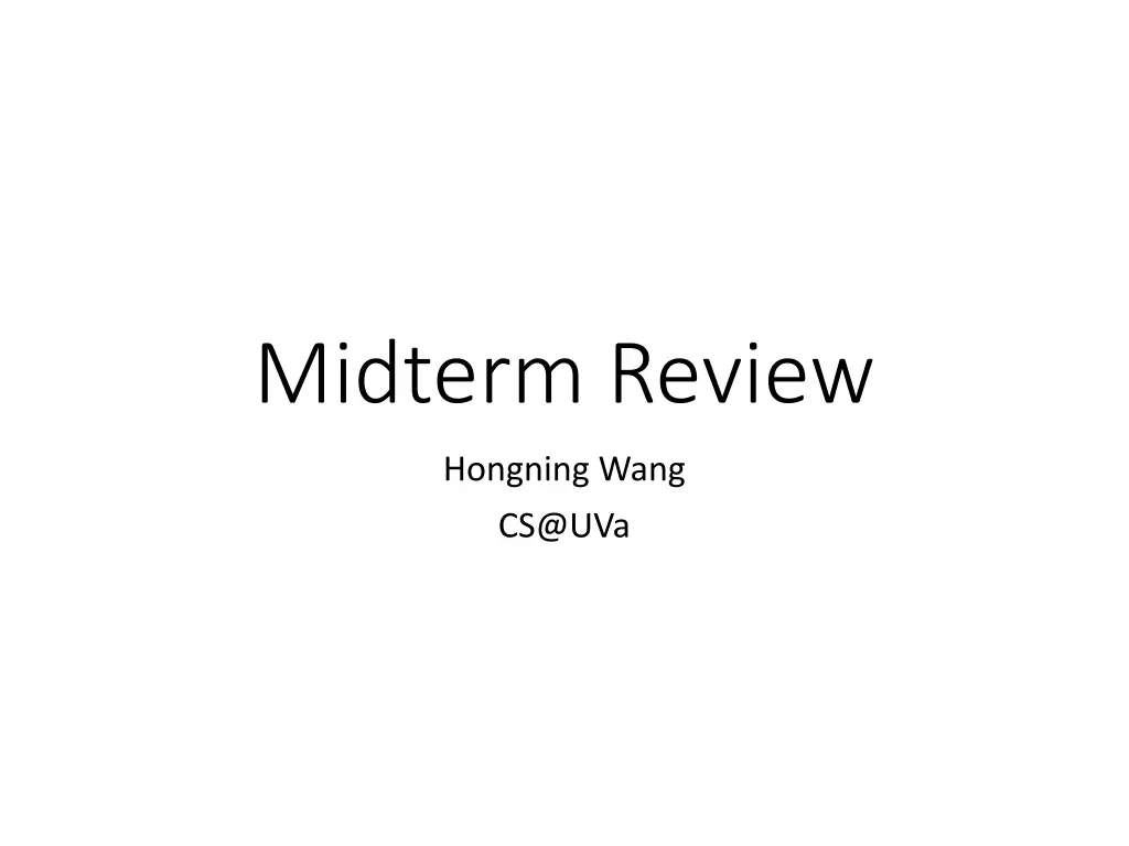 midterm review