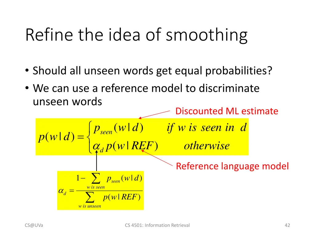 refine the idea of smoothing