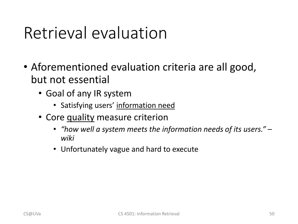 retrieval evaluation