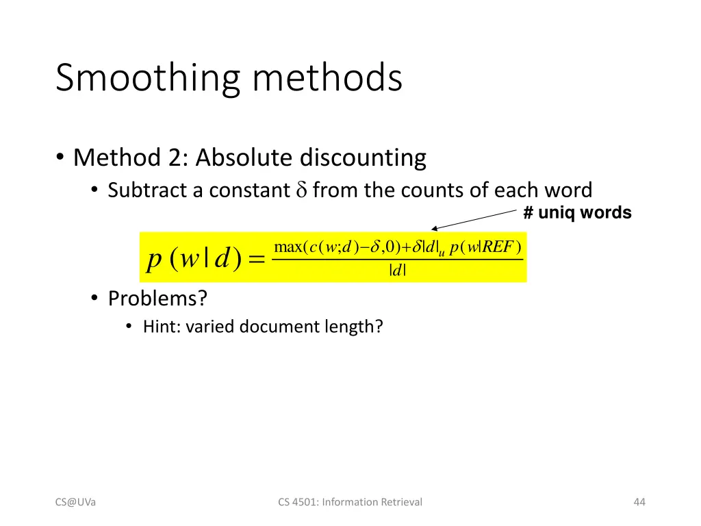 smoothing methods 1