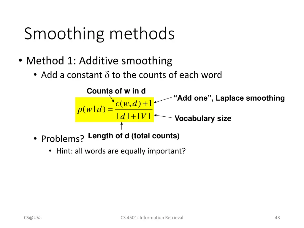 smoothing methods