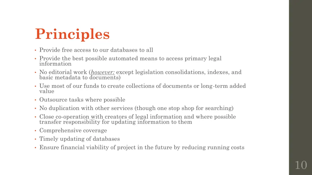 principles