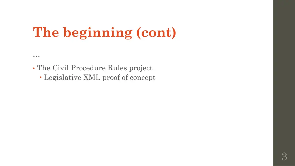 the beginning cont