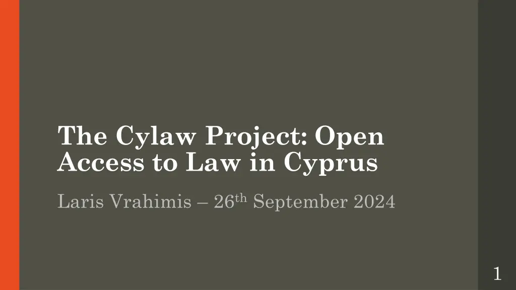 the cylaw project open access to law in cyprus