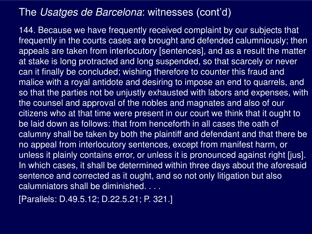 the usatges de barcelona witnesses cont d 3