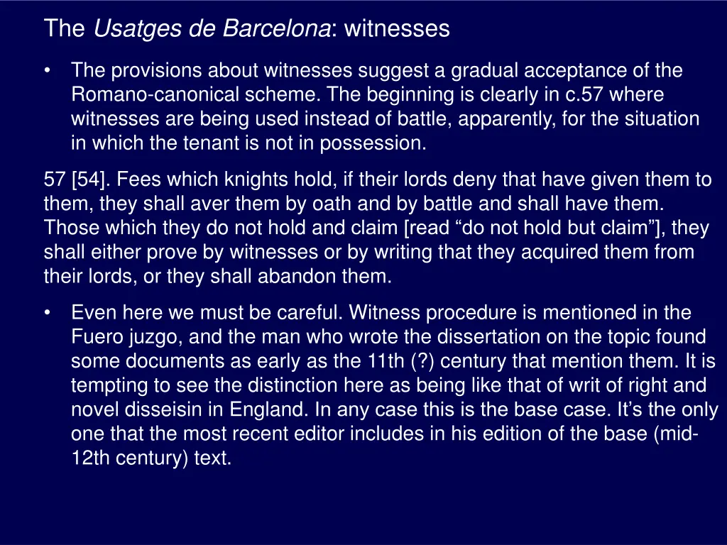 the usatges de barcelona witnesses