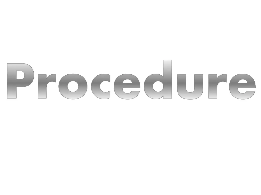 procedure