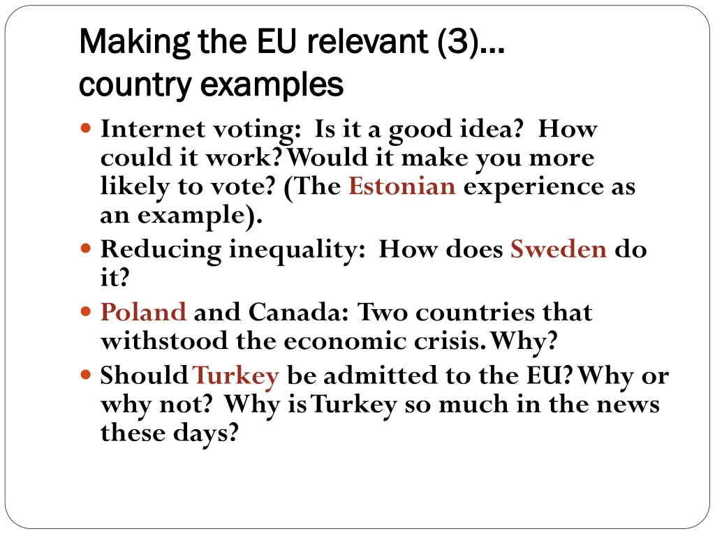 making the eu relevant 3 making the eu relevant