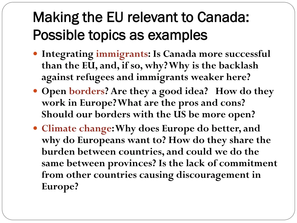 making the eu relevant to canada making