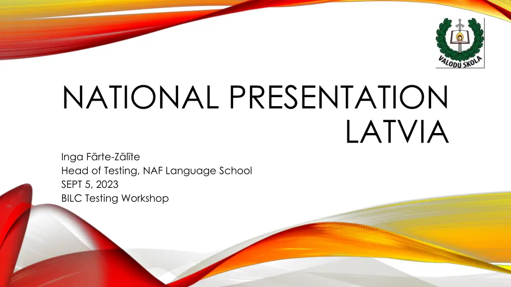 national presentation