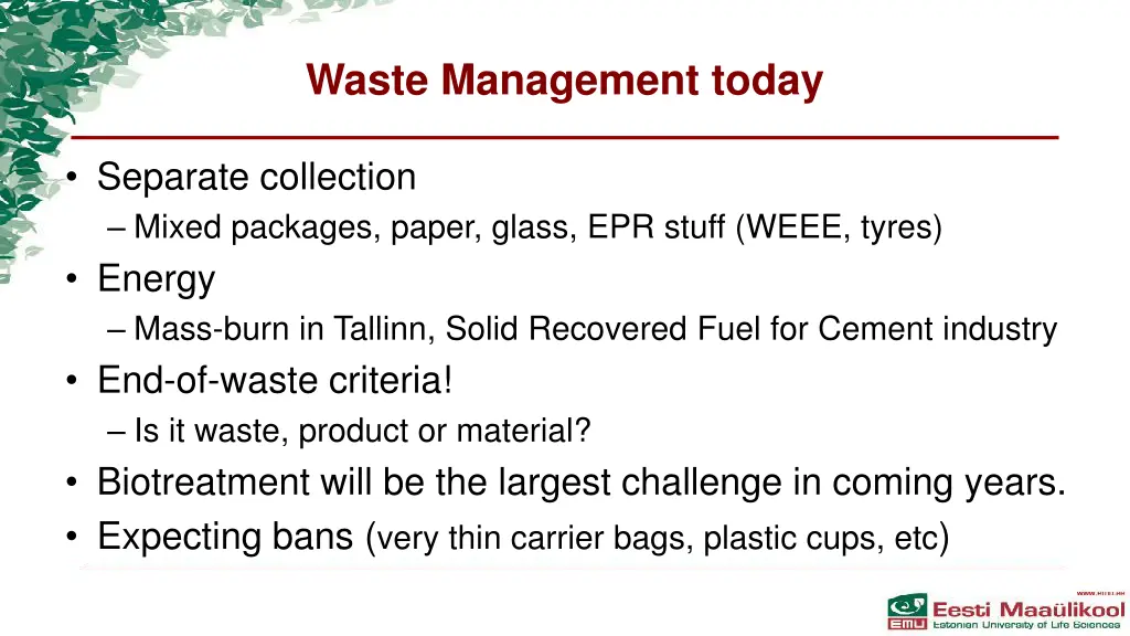 waste management today