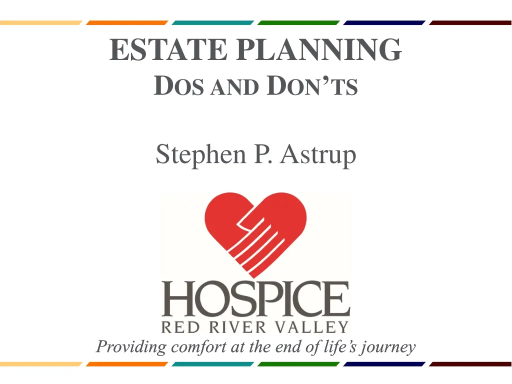 estate planning d os and d on ts