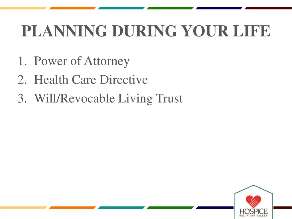 planning during your life