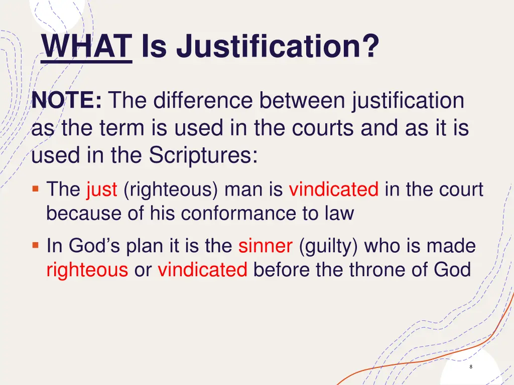 what is justification 4