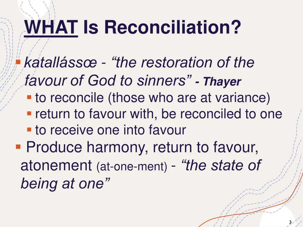 what is reconciliation