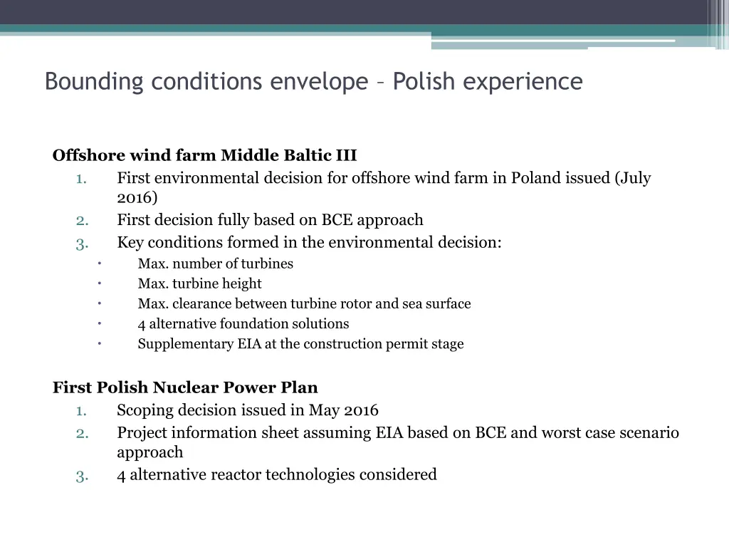 bounding conditions envelope polish experience