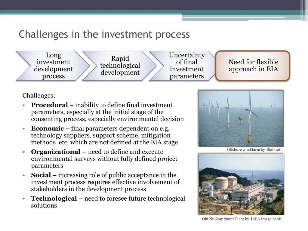 challenges in the investment process
