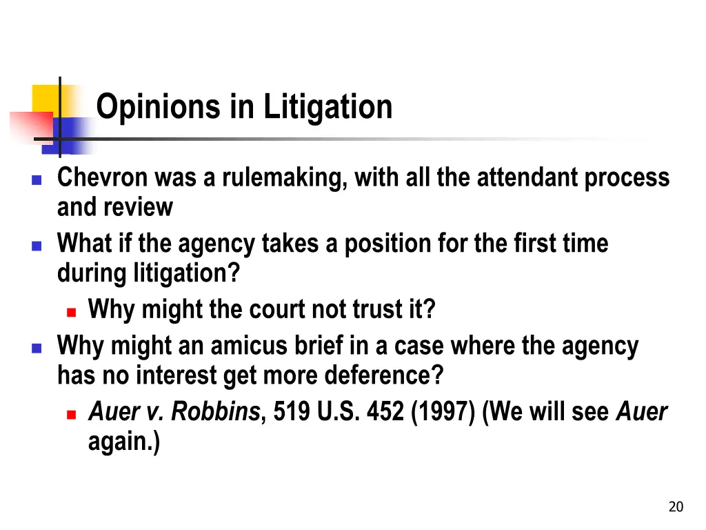 opinions in litigation
