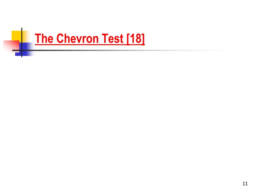 the chevron test 18