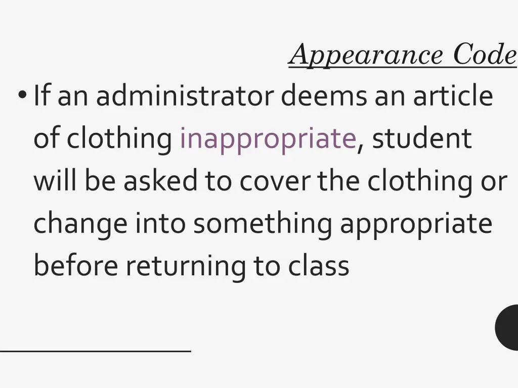 appearance code