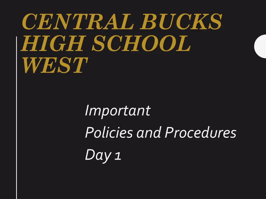 central bucks high school west