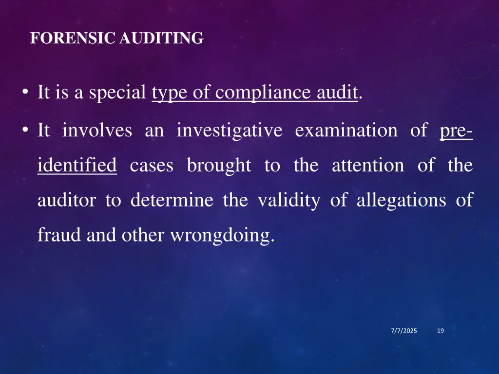 forensic auditing
