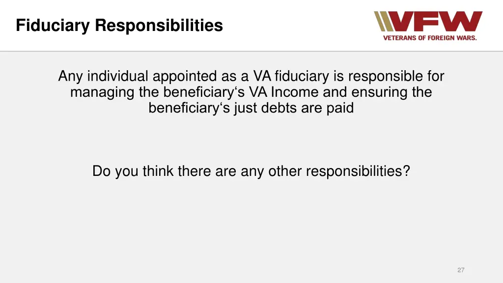 fiduciary responsibilities