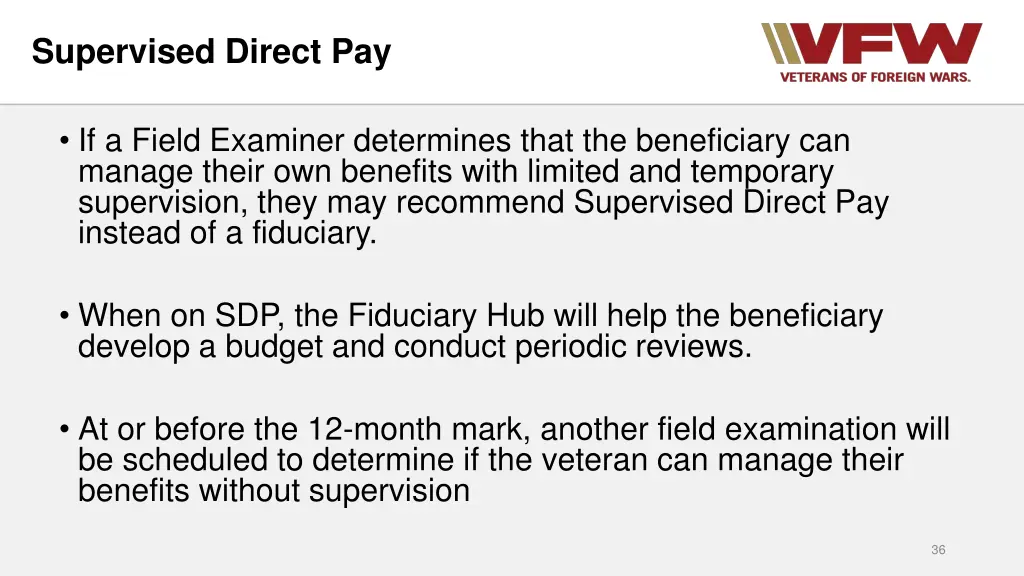 supervised direct pay