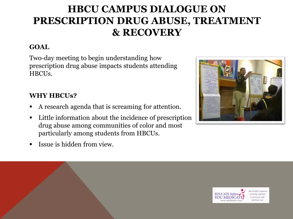 hbcu campus dialogue on prescription drug abuse