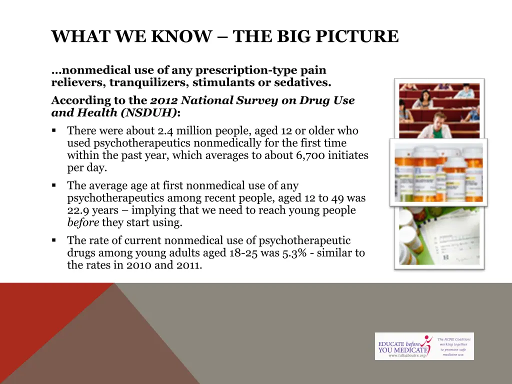 what we know the big picture
