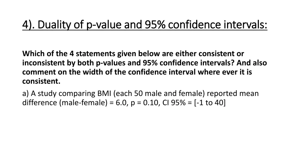 4 duality of p 4 duality of p value