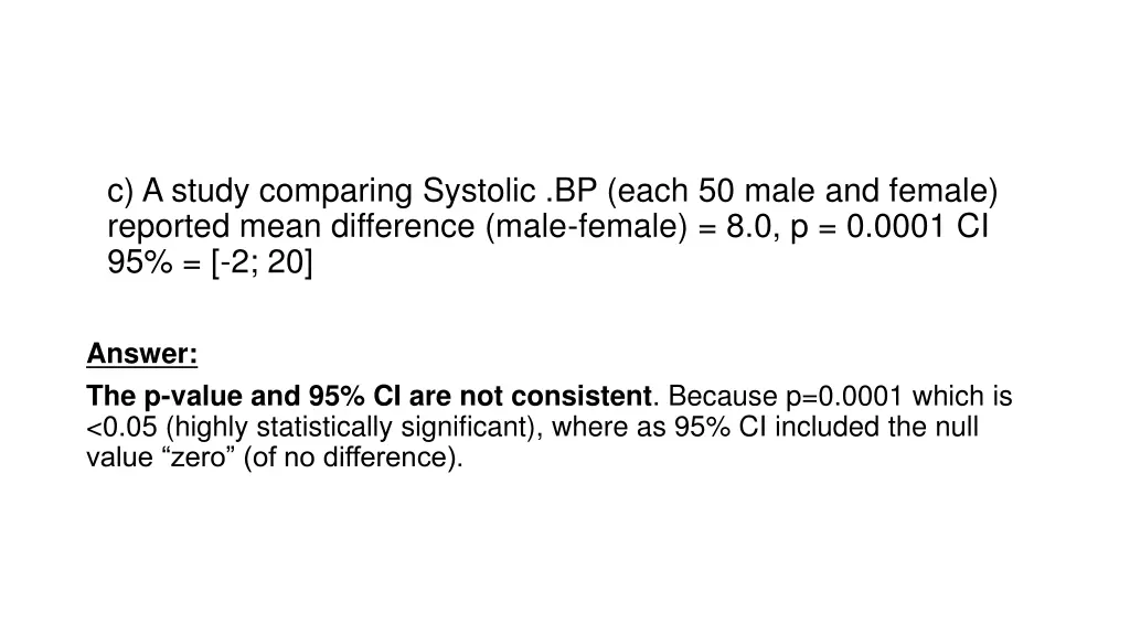c a study comparing systolic bp each 50 male 1