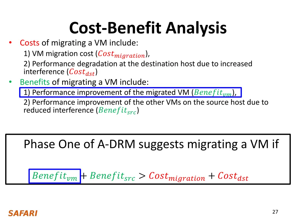 cost benefit analysis costs of migrating 3